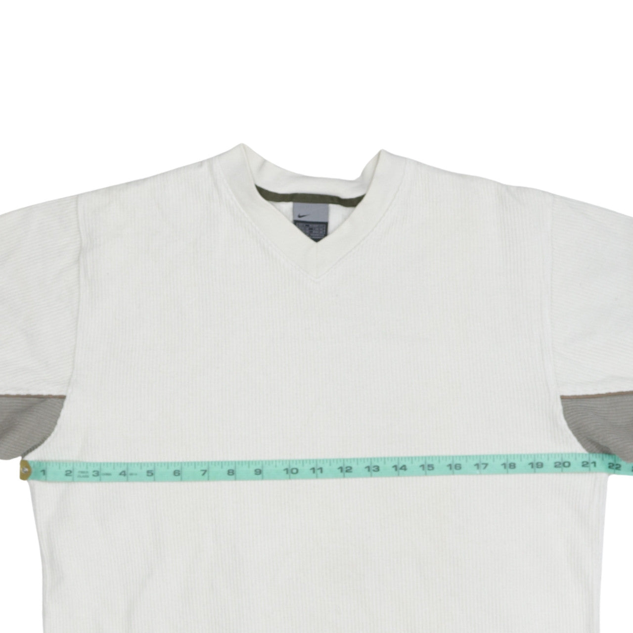 Nike Men's White V-Neck Pullover Sweatshirt Size S