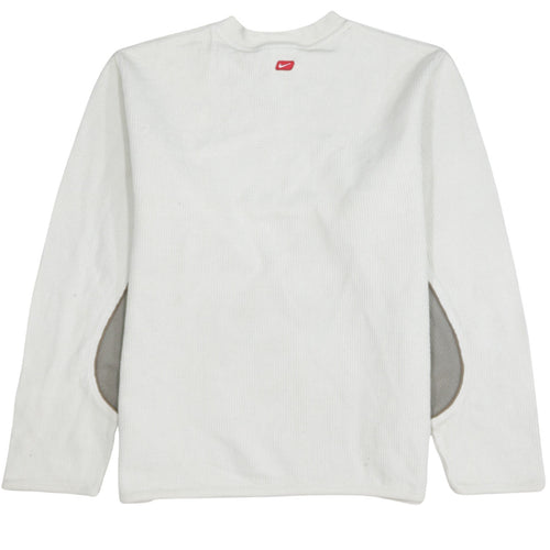 Nike Men's White V-Neck Pullover Sweatshirt Size S