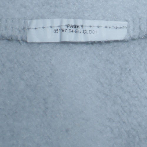 Puma Men's Grey L Pullover Hoodie with Logo Print
