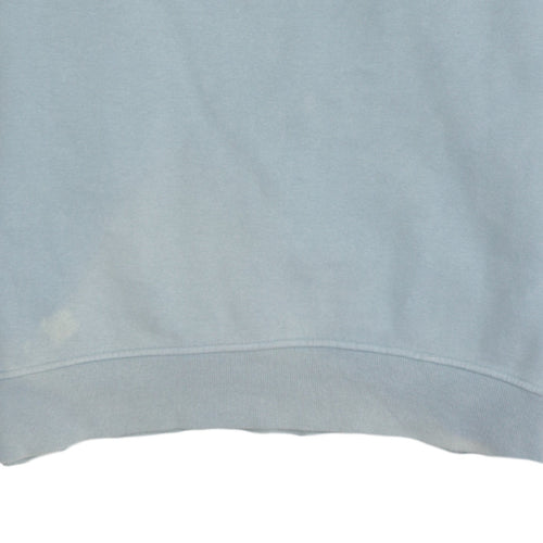 Diesel Women’s Blue Cotton Blend Logo Sweatshirt Size L