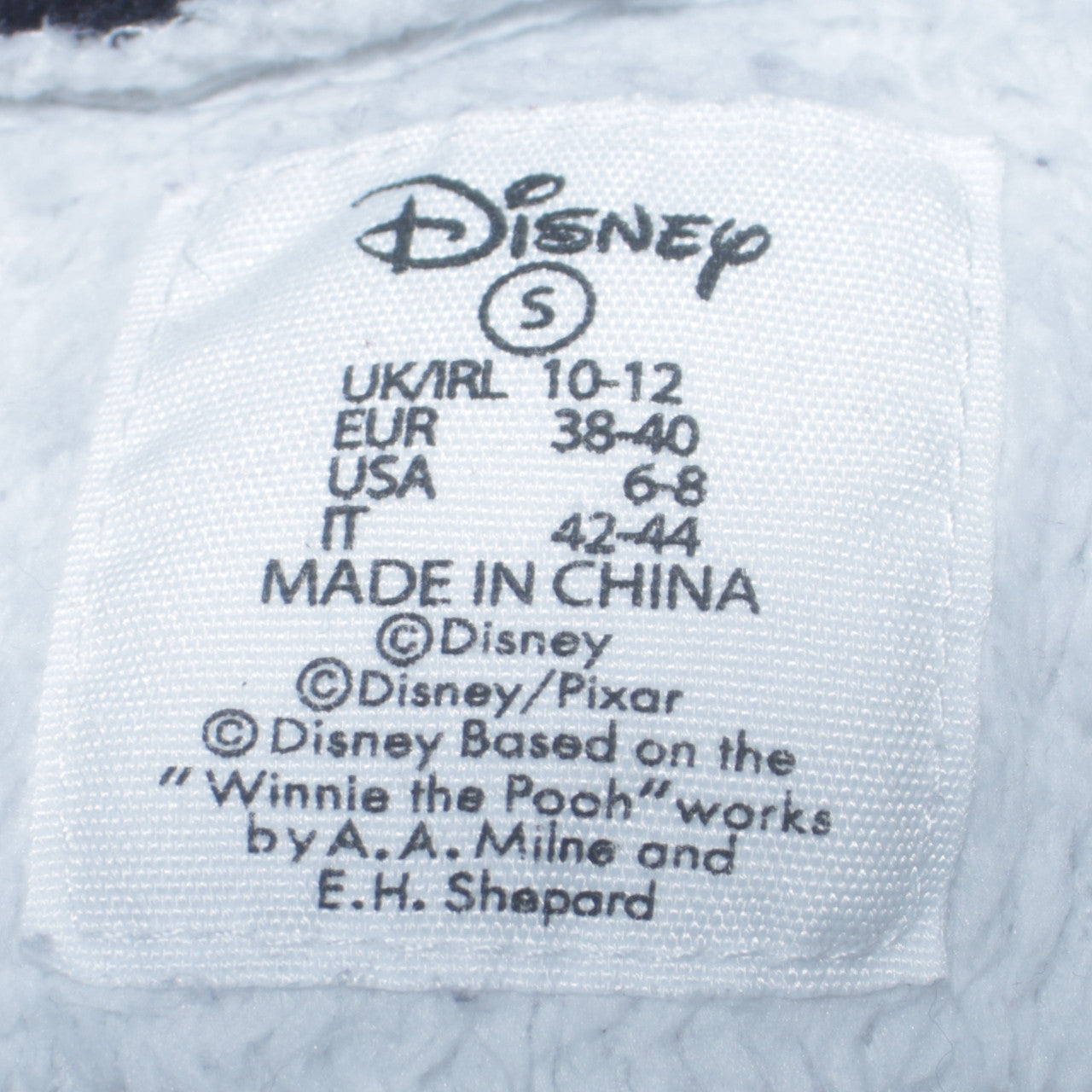 Disney Women’s Minnie Mouse Fleece Pyjama Top S 10-12 White Hooded Winter Loungewear