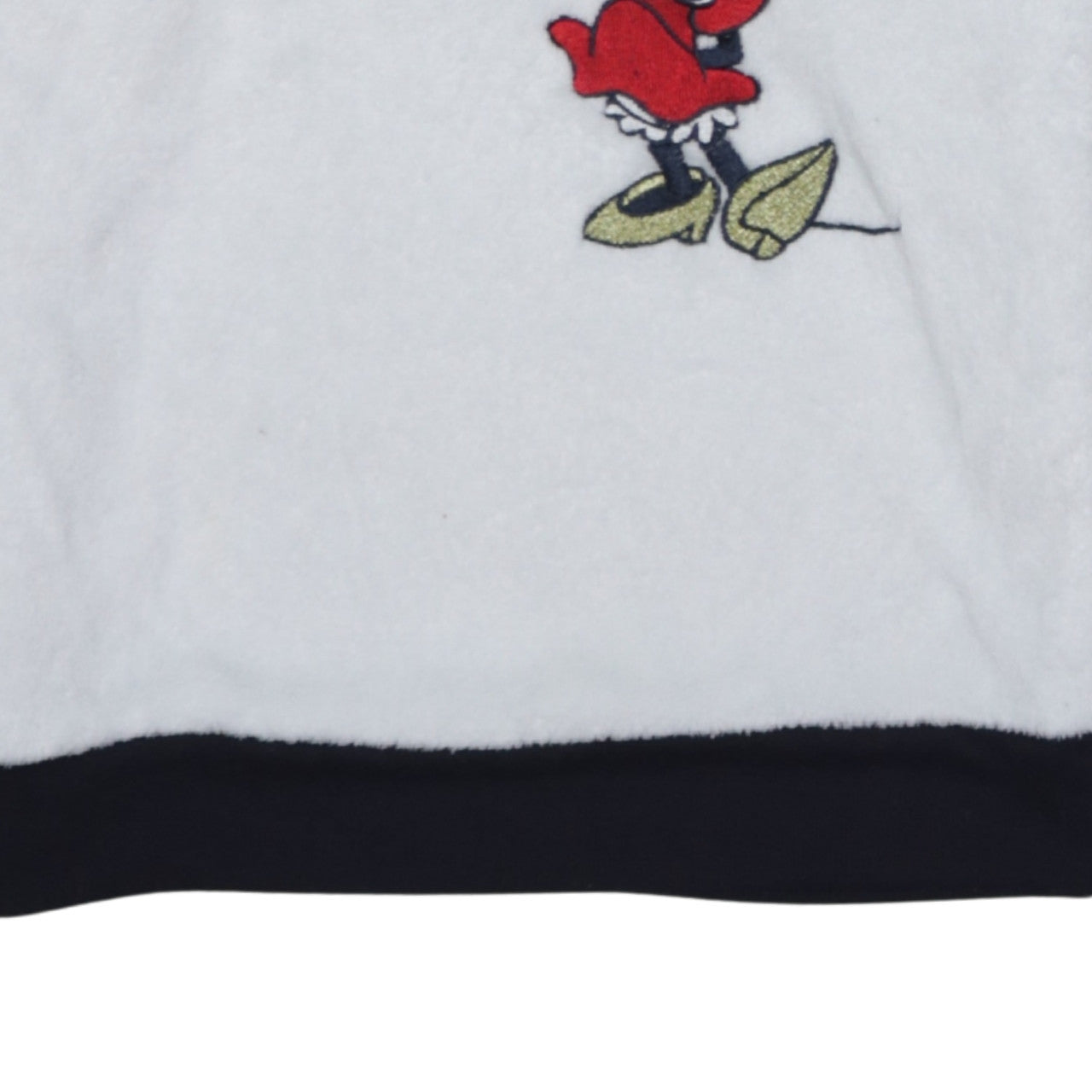 Disney Women’s Minnie Mouse Fleece Pyjama Top S 10-12 White Hooded Winter Loungewear
