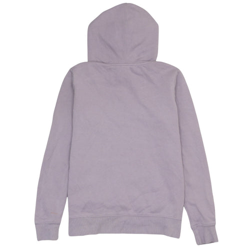 Reebok Womens Purple Pullover Hoodie Medium Cotton Blend Logo Gymwear