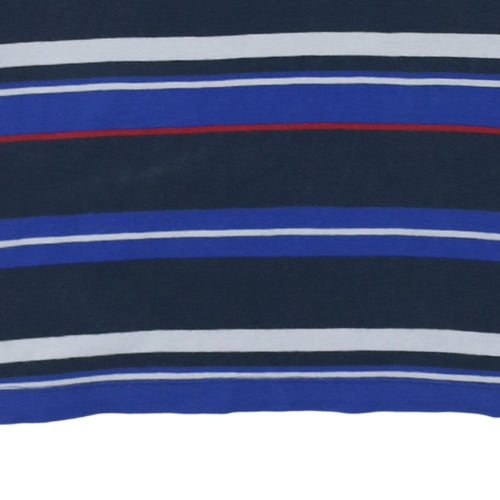 Ellesse Men's Blue Striped Cotton Polo Shirt Size M