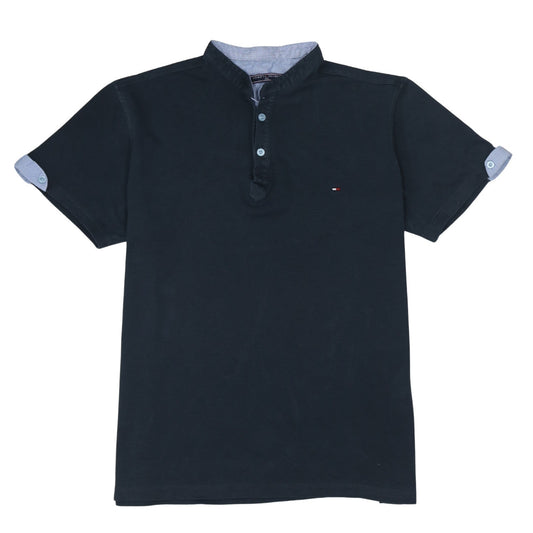 Tommy Hilfiger Men's Blue 3XL Short Sleeve Henley Polo Shirt