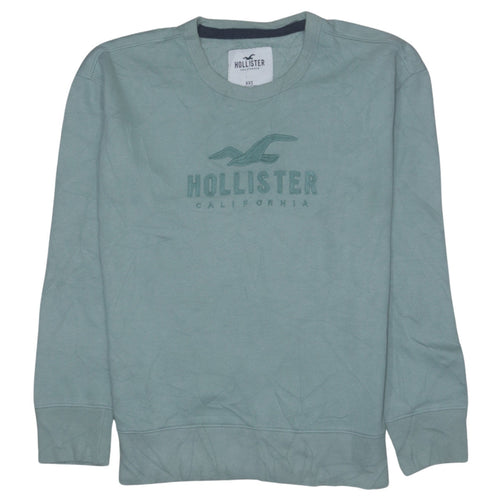Hollister Men’s Green XS Pullover Crew Neck Sweatshirt