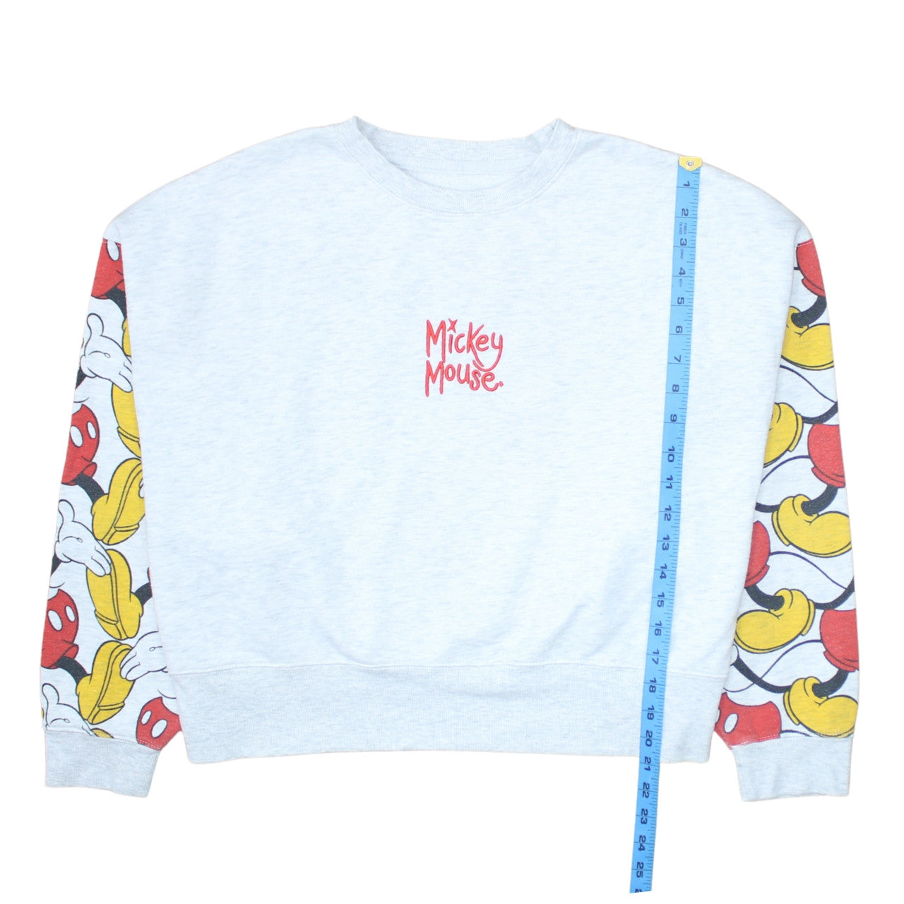 Primark Disney Mickey Mouse Grey Sweatshirt Womens M Crew Neck Pullover