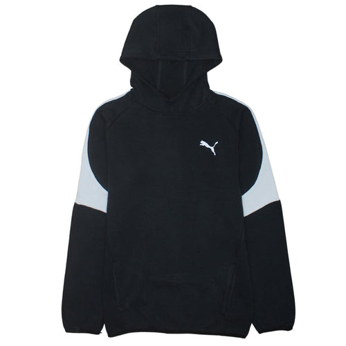 Puma Boys Black XXL 15-16 Years Pullover Hoodie with Logo Detail