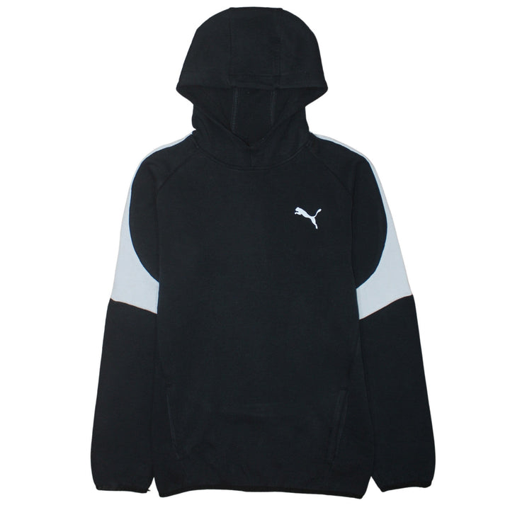 Puma Boys Black XXL 15-16 Years Pullover Hoodie with Logo Detail