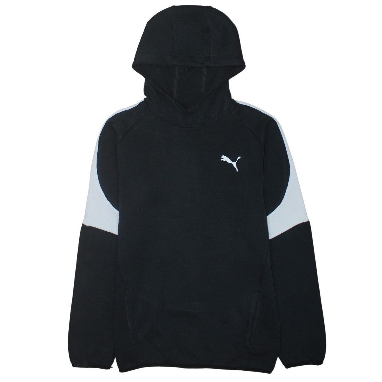Puma Boys Black XXL 15-16 Years Pullover Hoodie with Logo Detail