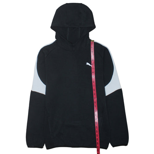 Puma Boys Black XXL 15-16 Years Pullover Hoodie with Logo Detail
