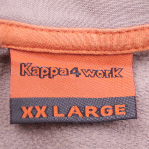 Kappa 4 Work Mens Brown 2XL Full Zip Sweatshirt Fleece