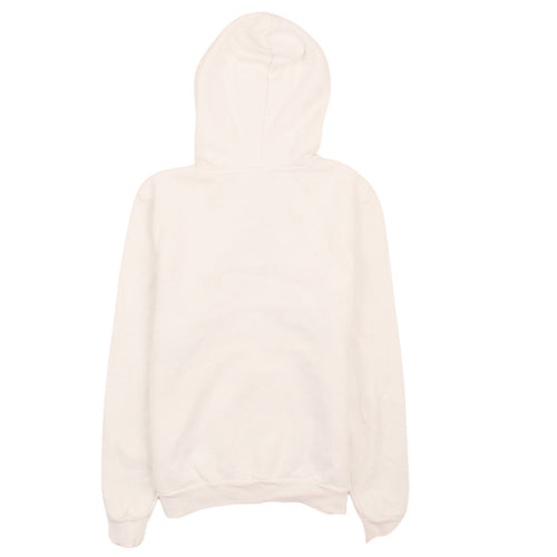 Puma Mens White Pullover Hoodie M Logo Graphic Fleece Sportswear