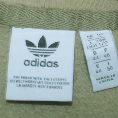 Adidas Women’s Green Pullover Hoodie Sweatshirt Size L Logo Print