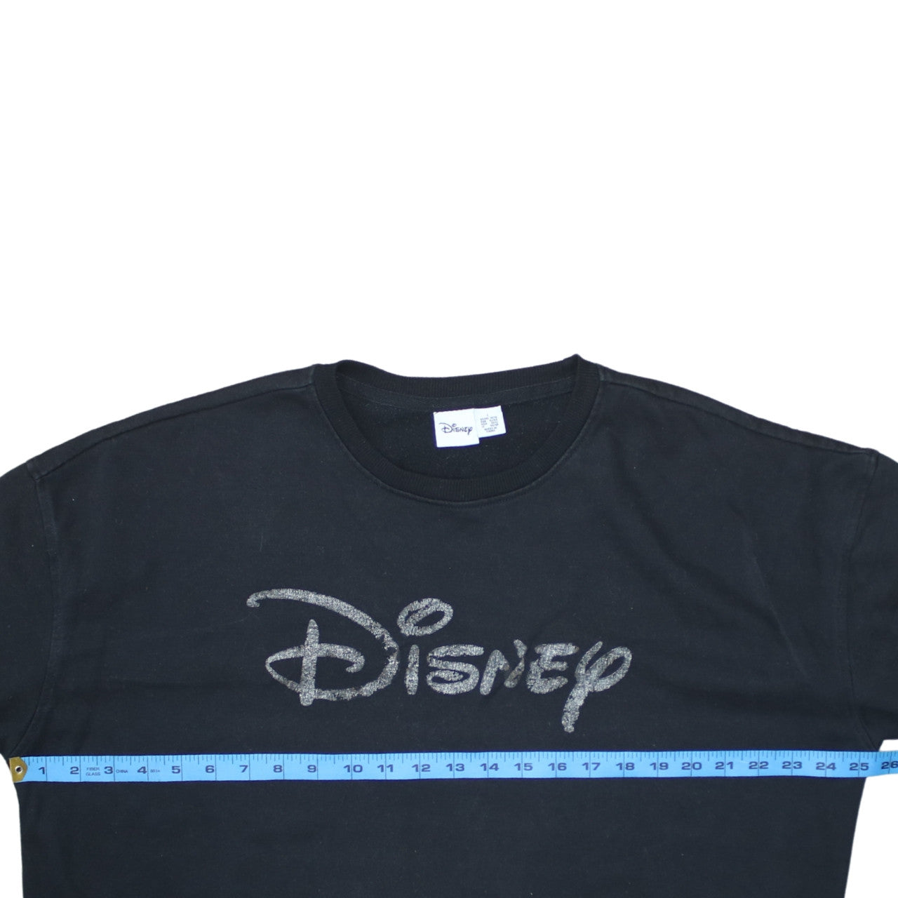 Disney Women Black L Sweatshirt Glitter Logo Pullover