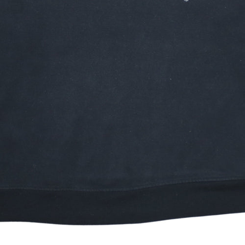 Disney Women Black L Sweatshirt Glitter Logo Pullover