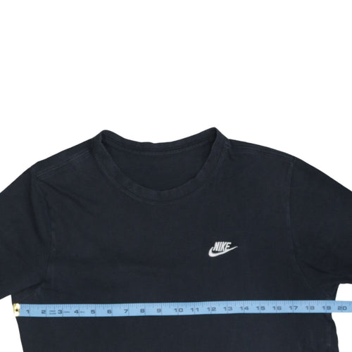 Nike Men's Black Cotton Sports Crew Neck Short Sleeve T-Shirt M