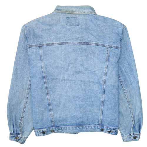 Rui Chuang Fashion Women Blue Denim Button Jacket XL