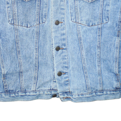 Rui Chuang Fashion Women Blue Denim Button Jacket XL