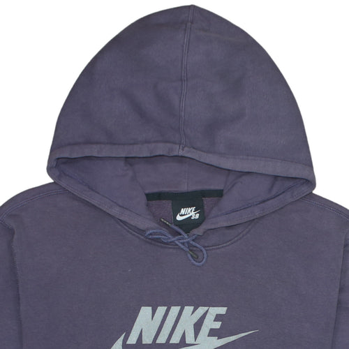 Nike SB Women's Purple Pullover Hoodie M 78% Cotton Skate Style