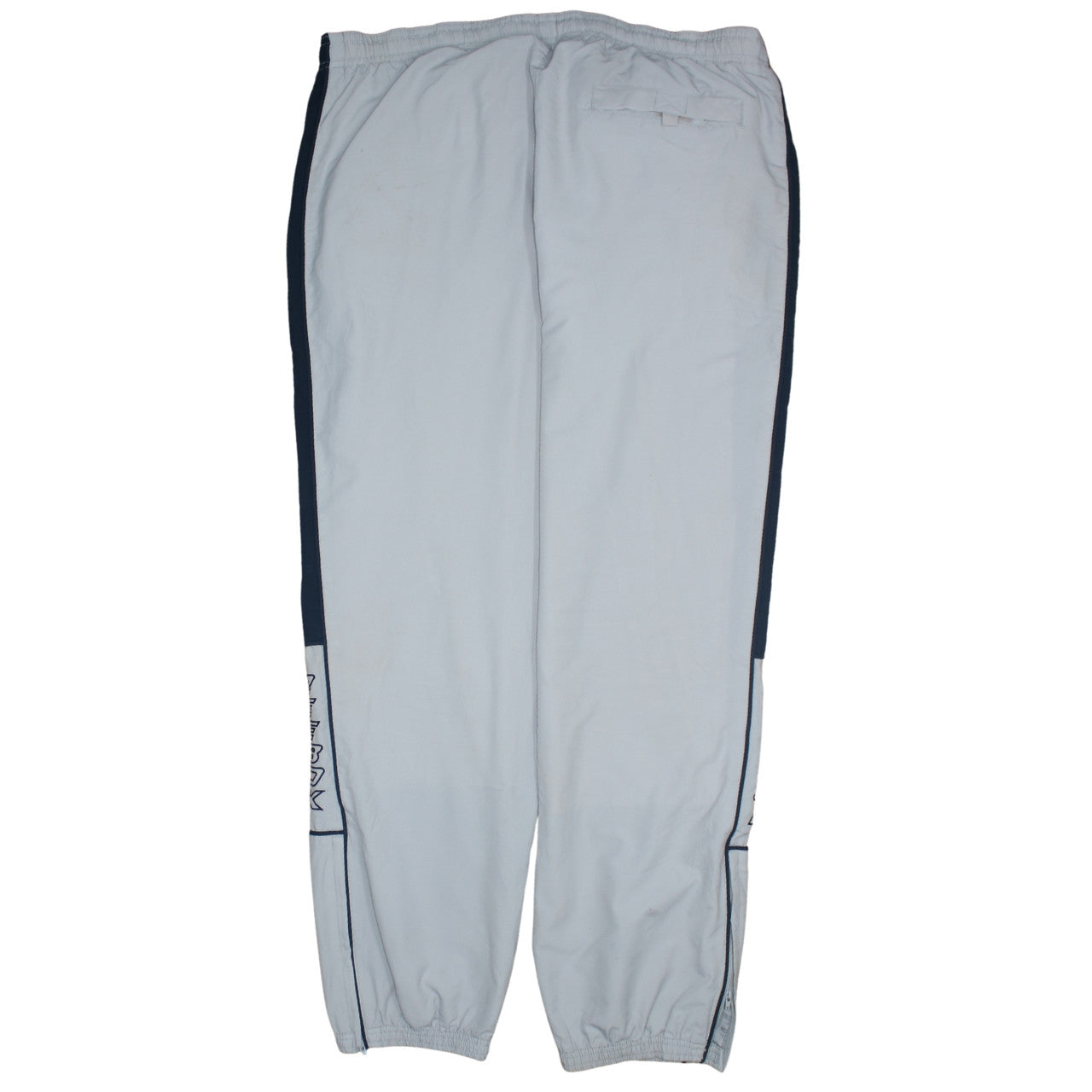 Reebok Mens Grey Track Pants L Regular Fit Elastic Waist Sportswear