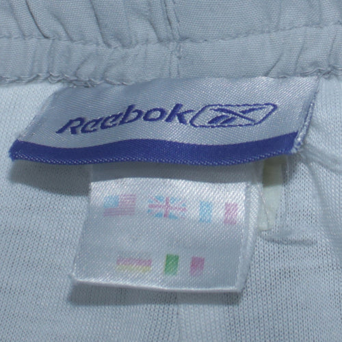 Reebok Mens Grey Track Pants L Regular Fit Elastic Waist Sportswear