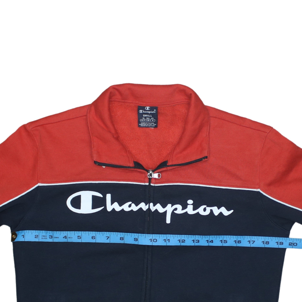Champion Men's Multicoloured Full Zip Sweatshirt Small