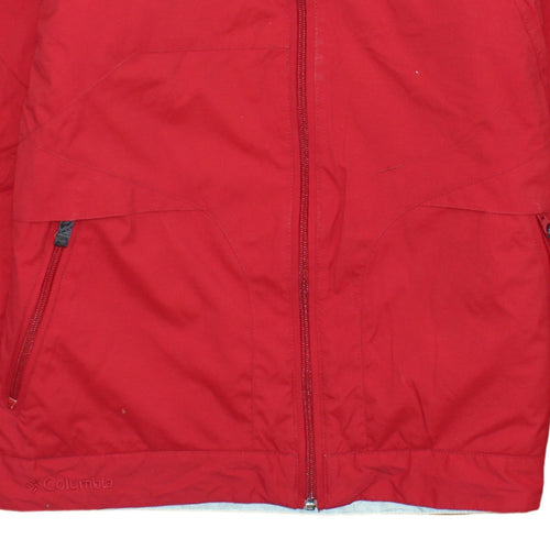 Columbia Women's Red Omni-Tech Ski Jacket Small Waterproof Lined