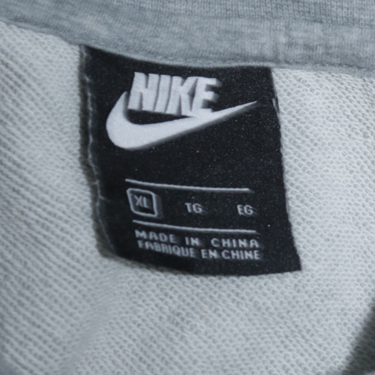 Nike Men's Grey Crew Neck Sweatshirt XL Cotton Blend Logo Casual
