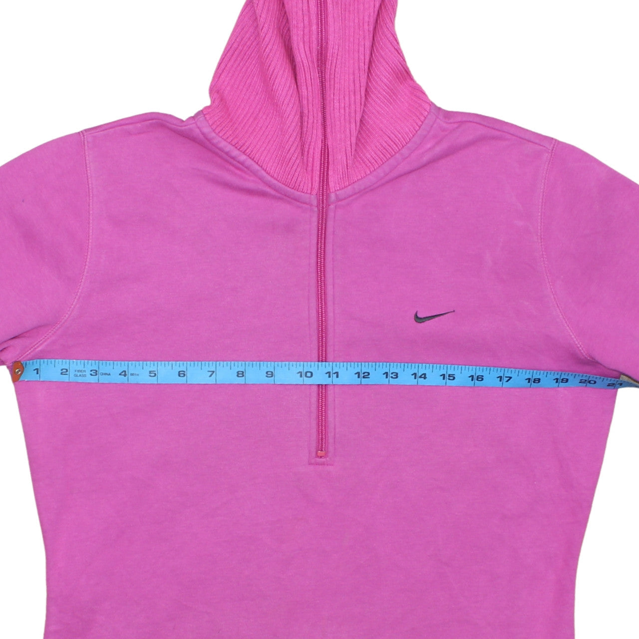 Nike Women’s Pink 1/2 Zip High Neck Sweatshirt XL Relaxed Fit