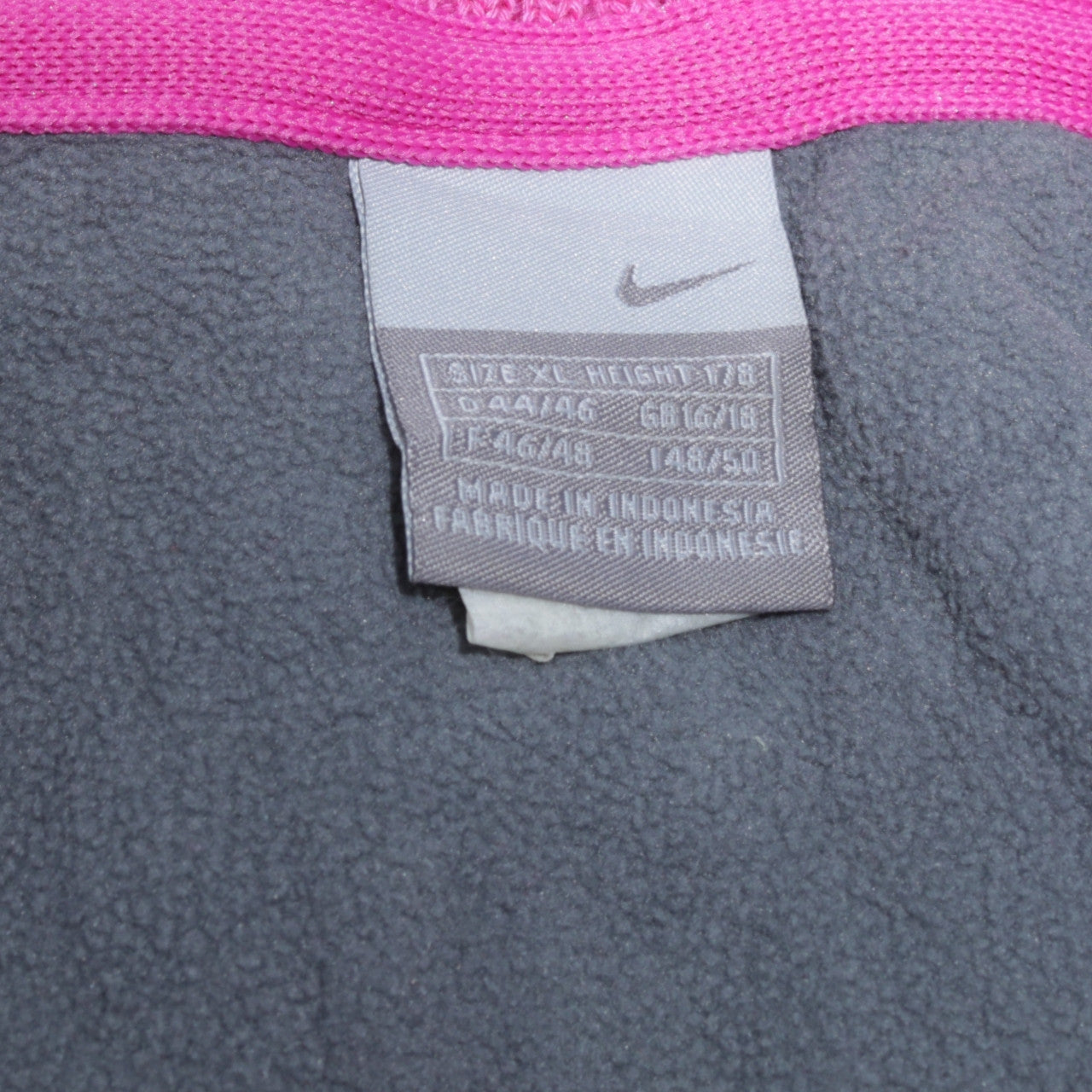 Nike Women’s Pink 1/2 Zip High Neck Sweatshirt XL Relaxed Fit