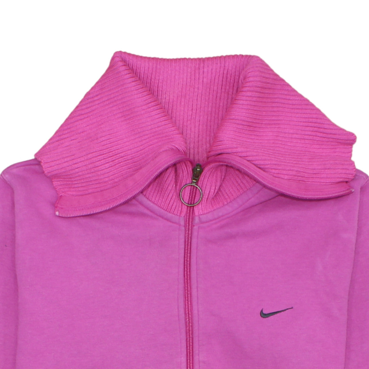 Nike Women’s Pink 1/2 Zip High Neck Sweatshirt XL Relaxed Fit