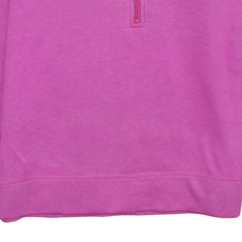 Nike Women’s Pink 1/2 Zip High Neck Sweatshirt XL Relaxed Fit