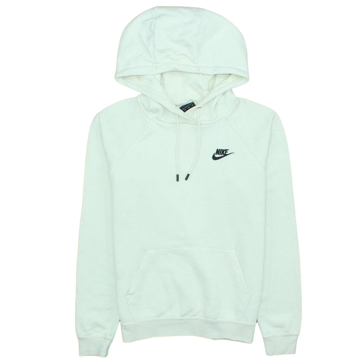 Nike Womens Beige Pullover Hoodie XS Cotton Blend Logo Sportswear