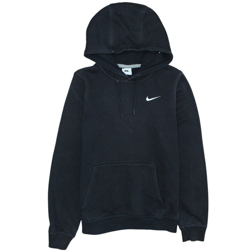 Nike Womens Black XS Pullover Hoodie Cotton Blend Swoosh Logo
