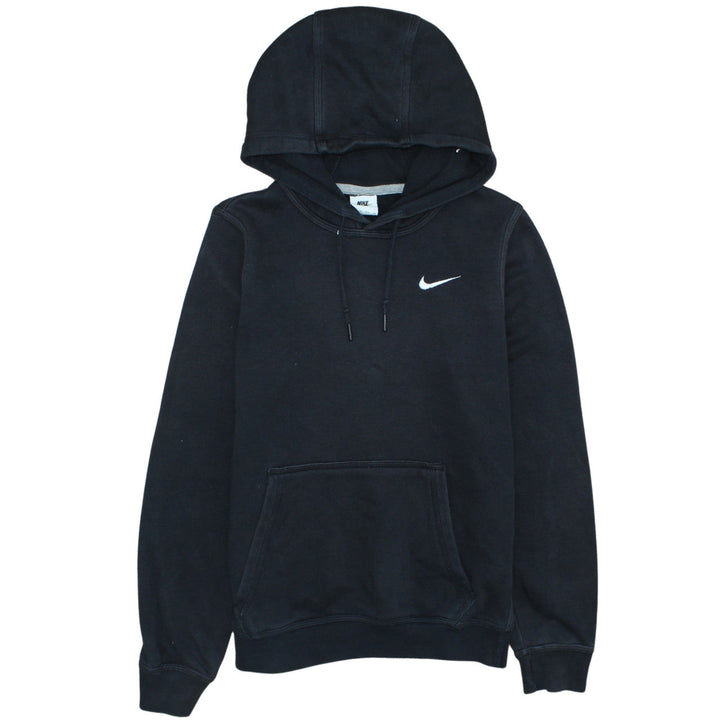 Nike Womens Black XS Pullover Hoodie Cotton Blend Swoosh Logo