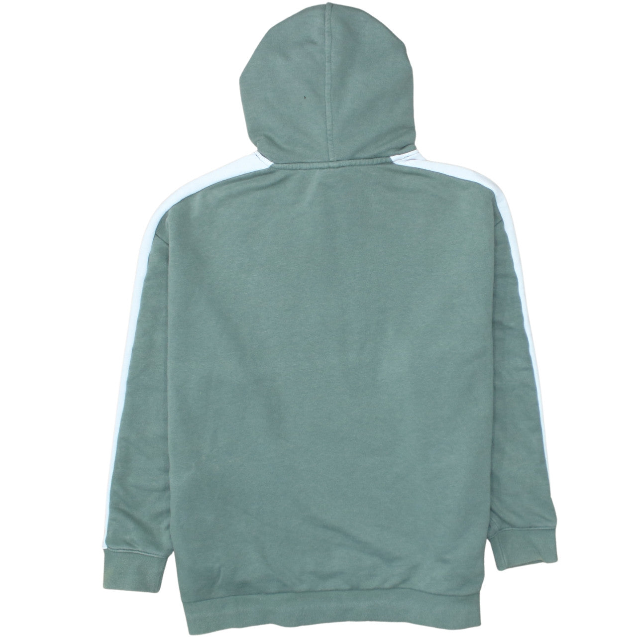 Puma Women Green Logo Hoodie Size UK 10 Cotton Blend Pullover Sportswear