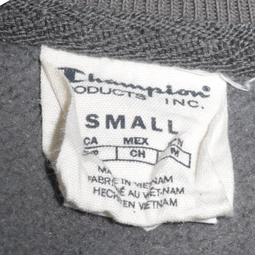 Champion Men's Grey Small Pullover Sweatshirt Logo Fleece