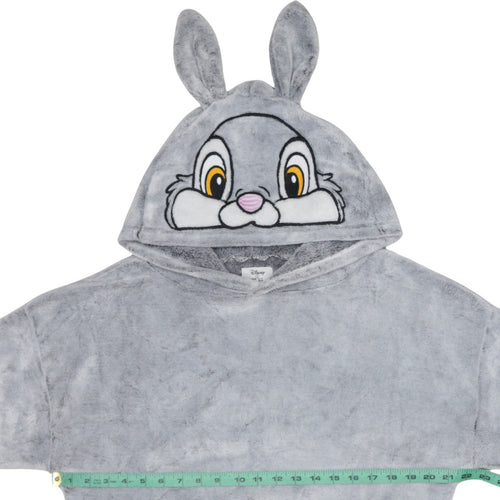 Disney Women Grey Thumper Fleece Hooded Jumper Size 10-12