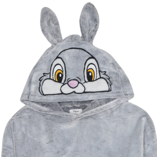 Disney Women Grey Thumper Fleece Hooded Jumper Size 10-12