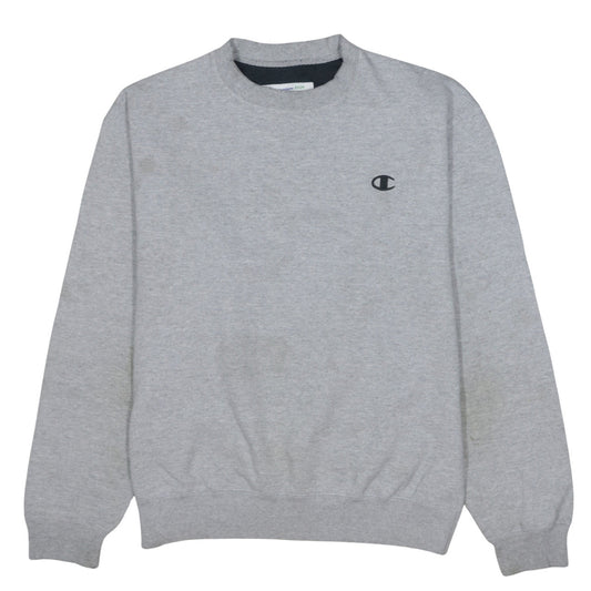 Champion Men’s Grey Pullover Sweatshirt L Regular Fit Crew Neck