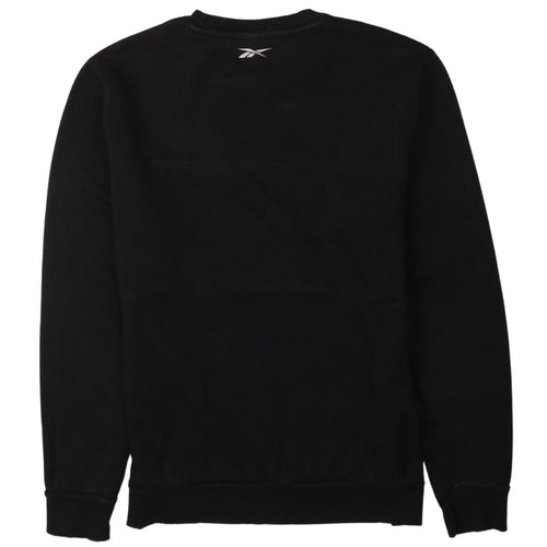 Reebok Men's Black & White Logo Sweatshirt M Regular Fit