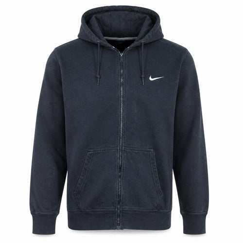 Nike Mens Black Full Zip Hoodie L Fleece Sports Sweatshirt