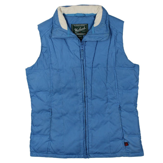 Woolrich Womens Blue Quilted Puffer Waistcoat Size S
