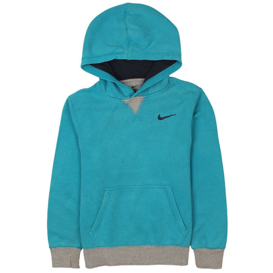Nike Boys Blue Pullover Hoodie M 10-12 Years Cotton Blend