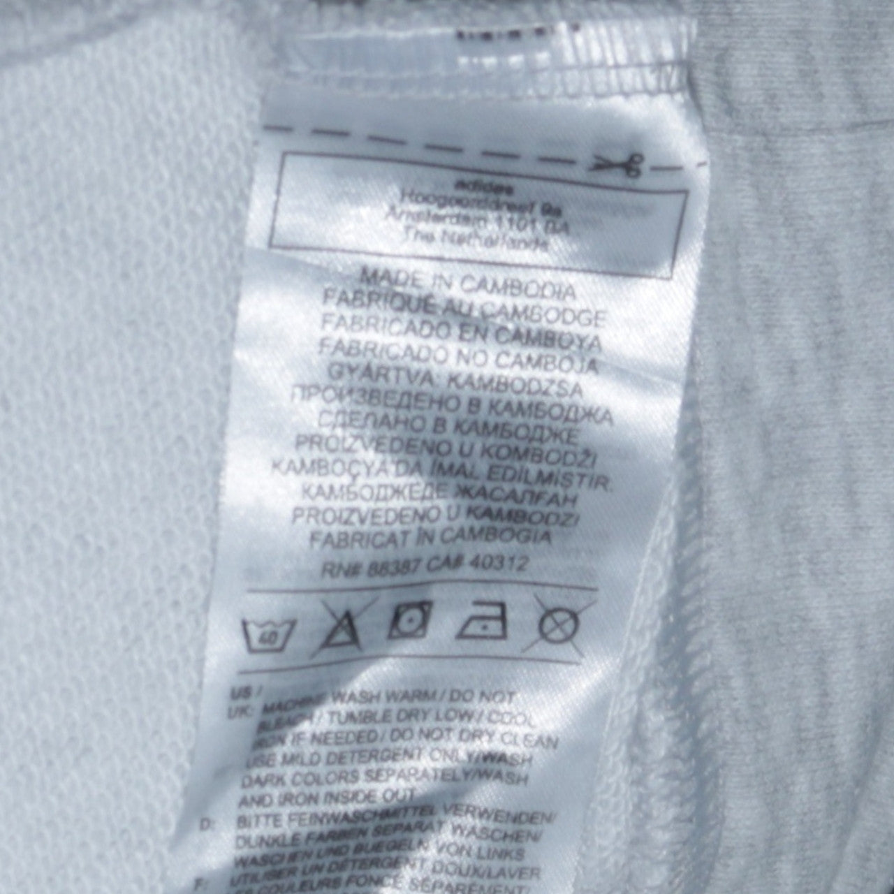 Adidas Men's Grey Henley Hoodie Sweatshirt M Regular Fit