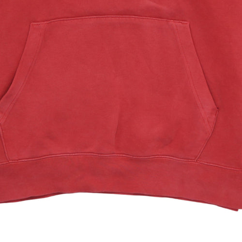 Nike Men’s Red Pullover Hoodie M Regular Fit Fleece Sweatshirt