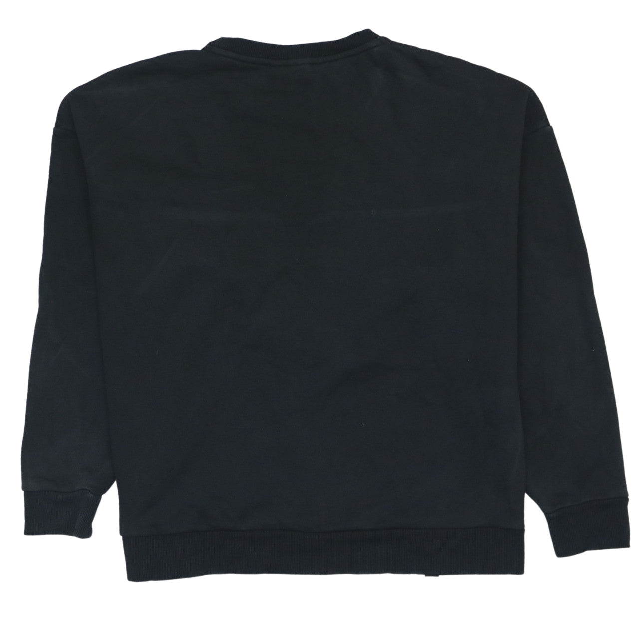 Puma Womens Black Logo Crew Neck Pullover Sweatshirt Size L