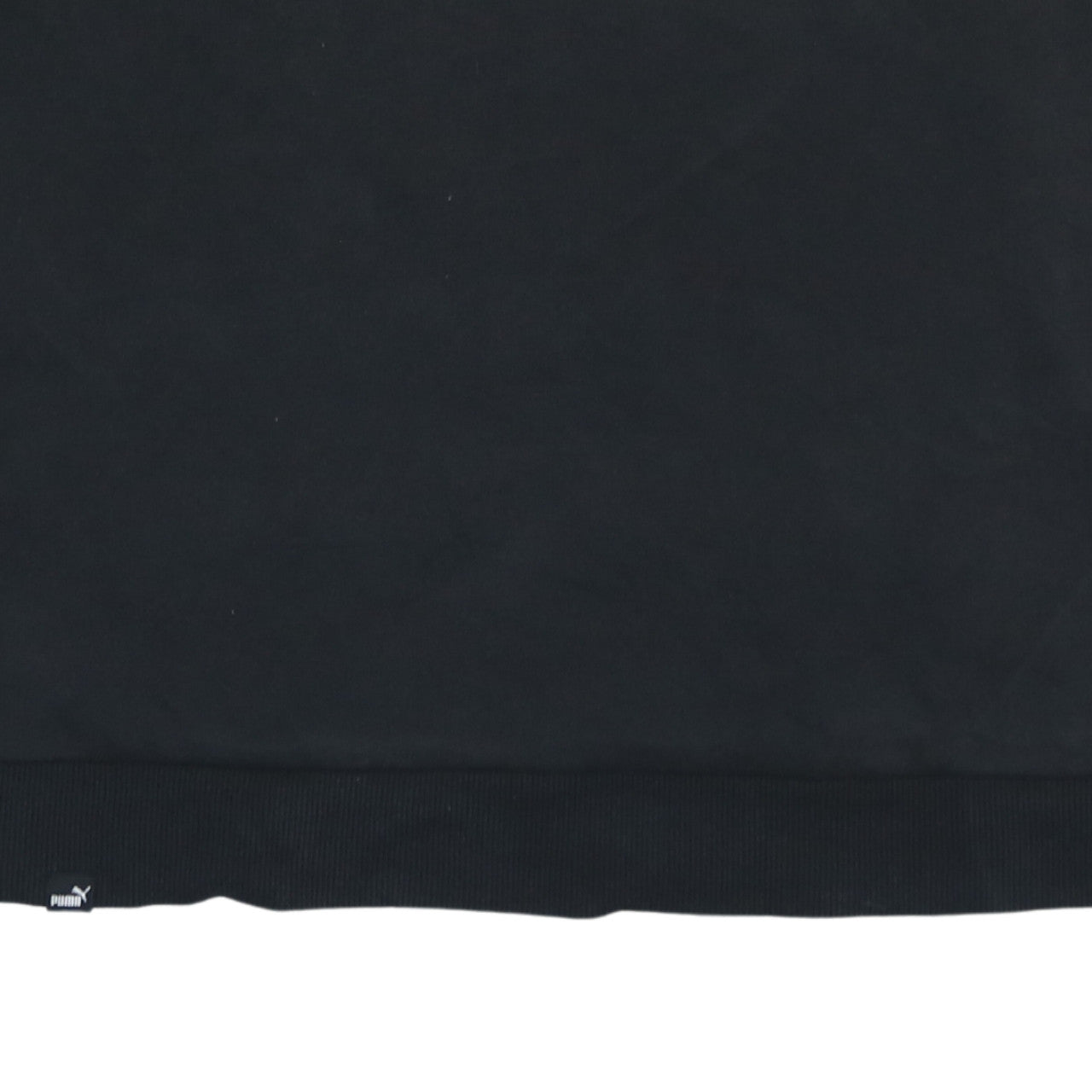Puma Womens Black Logo Crew Neck Pullover Sweatshirt Size L
