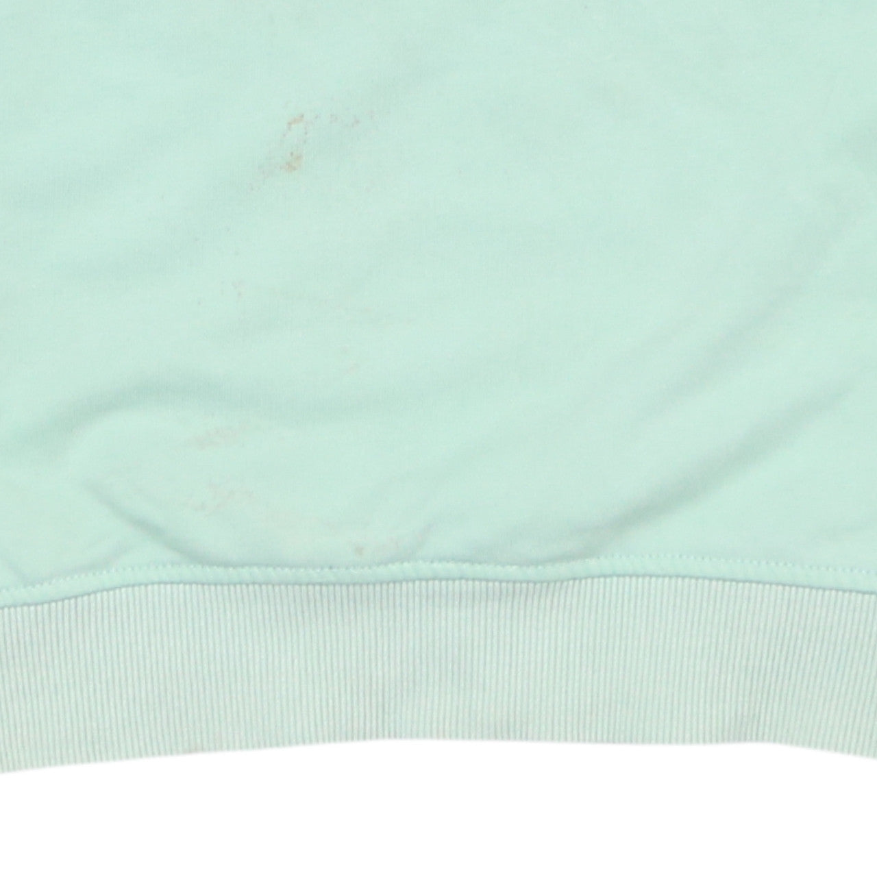 Tommy Hilfiger Women Mint Green Logo Sweatshirt XS Cotton Crew Neck